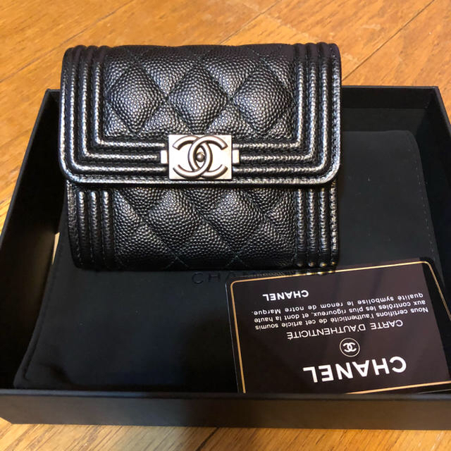 シャネル BOY CHANEL 長財布 2019SS限定 ジップ ウォレット