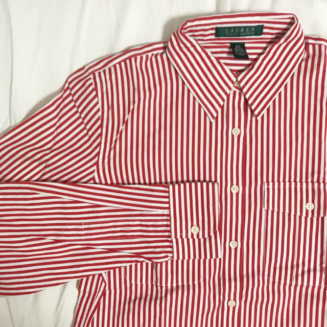 Ralph Lauren ラルフローレン 赤ストライプシャツ メンズの通販 By Belle Roseraie ラルフローレンならラクマ