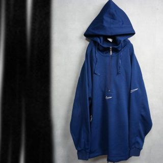 ナイキ(NIKE)の90s ナイキ アノラック パーカー 銀タグ L 紺(ジャージ)