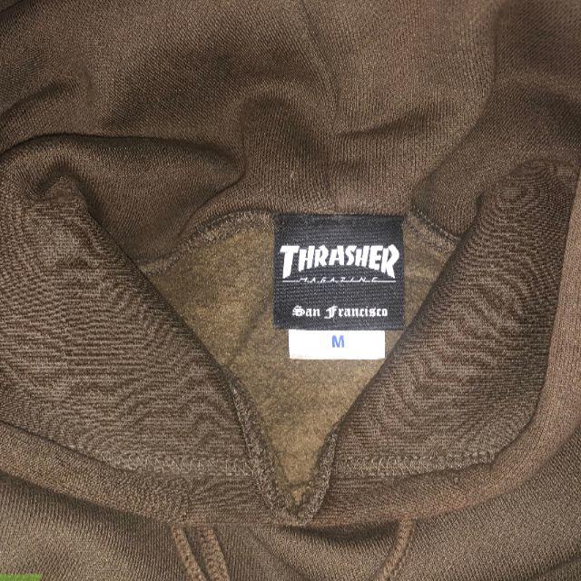 THRASHER(スラッシャー)のthrasher　パーカー　ブラウン　Mサイズ　 メンズのトップス(パーカー)の商品写真