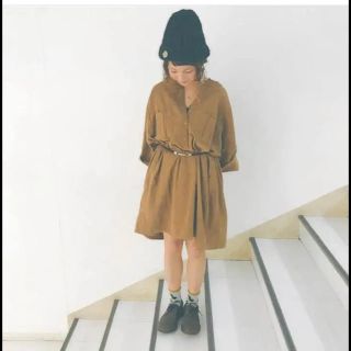 クリスプ(Crisp)のcrisp2017aw  コーデュロイワンピース週末お値下げ！(ひざ丈ワンピース)