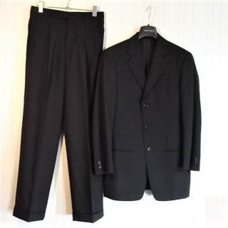 アルマーニ コレツィオーニ(ARMANI COLLEZIONI)のsize44☆極美品☆アルマーニコレツォーニ ３釦スーツ ダークネイビー(セットアップ)