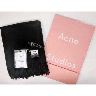 アクネ(ACNE)のAcne studios Canada マフラー ブラック(マフラー/ショール)