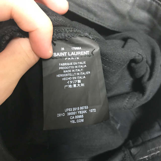 Saint Laurent(サンローラン)のsaint laurent paris コーティング デニム tinker専用 メンズのパンツ(デニム/ジーンズ)の商品写真
