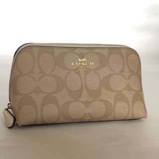 コーチ(COACH)の大人気！新品未使用 コーチCOACH PVCコーティング シグネチャー ポーチ (ポーチ)