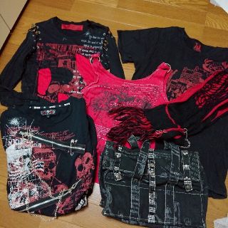 エイチナオト(h.naoto)のシャツ3点のみ【6点まとめ売り】h.NAOTO5点+MAD PUNKS1点セット(Tシャツ(半袖/袖なし))