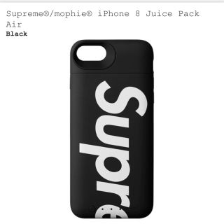 シュプリーム(Supreme)の18aw 黒 mophie iPhone 8 Juice Pack Air(iPhoneケース)