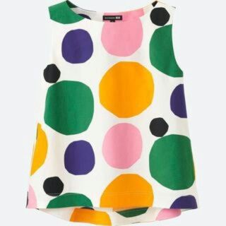 マリメッコ(marimekko)のmarimekko×UNIQLO ノースリーブ(シャツ/ブラウス(半袖/袖なし))