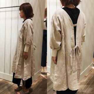 ネストローブ(nest Robe)のnico様専用です　カポック　割烹着　ナチュラル　　おまけ　NARU　(ひざ丈ワンピース)