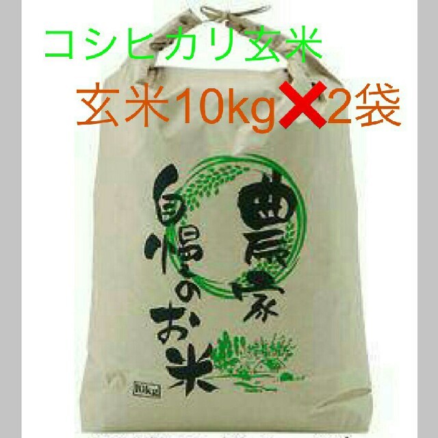 9月9日発送 値下げ29年度 滋賀のコシヒカリ玄米20kg　10kg✖2袋送込