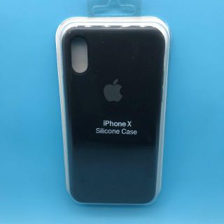 アップル(Apple)のiPhoneX用 Apple純正 シリコンケース 黒(iPhoneケース)