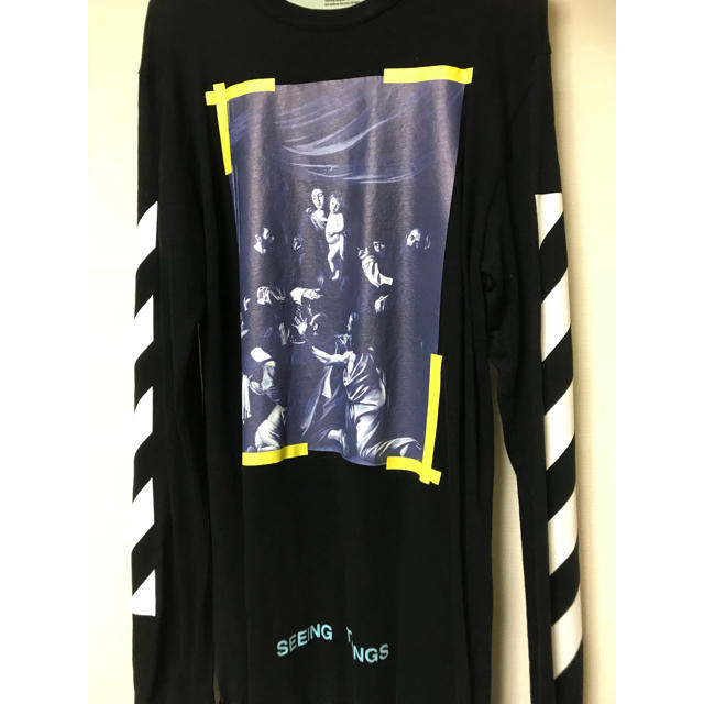 Tシャツ/カットソー(七分/長袖)off-white  ロンt