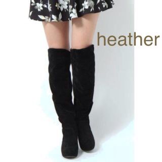 ヘザー(heather)のHeather♡スエードニーハイブーツ(ブーツ)