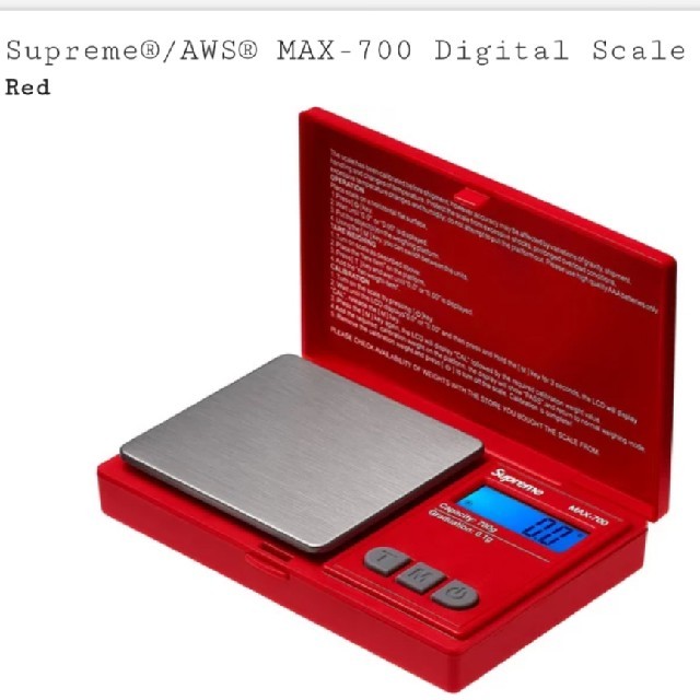 Supreme®/AWS® MAX-700 Digital Scale生活家電