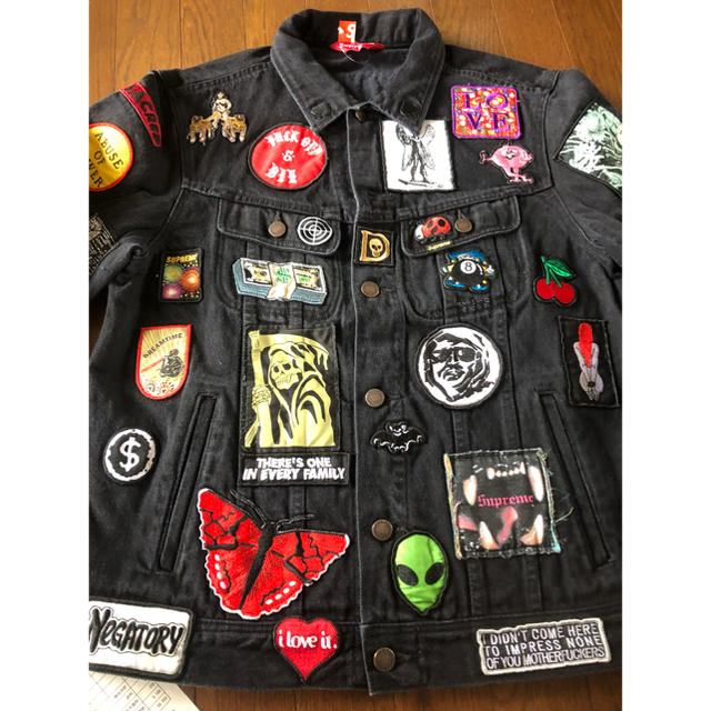 メンズM supreme patches denim jkt 黒 ショーンパブロ