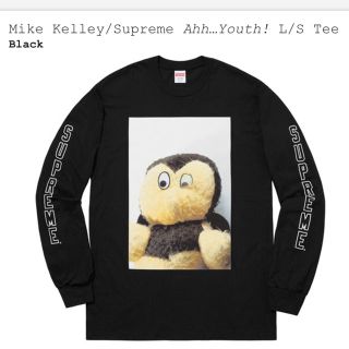 シュプリーム(Supreme)のsupreme Mike Kelley Ahh…Youth! ロンT 黒 新品(Tシャツ/カットソー(七分/長袖))