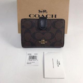 コーチ(COACH)の限定価格！COACH　レザー　折り財布　Brown/CW(財布)