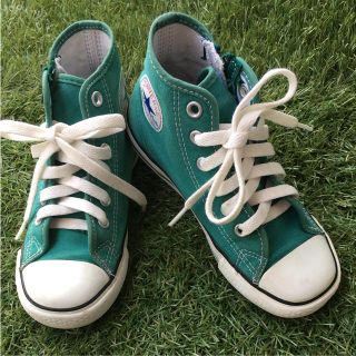 コンバース(CONVERSE)のコンバース ハイカットスニーカー グリーン 19cm(スニーカー)