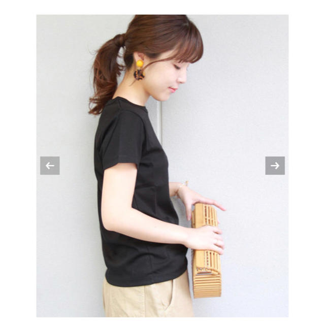 Spick & Span(スピックアンドスパン)のSpick and Span コットンスムースTシャツ 美品 レディースのトップス(Tシャツ(半袖/袖なし))の商品写真