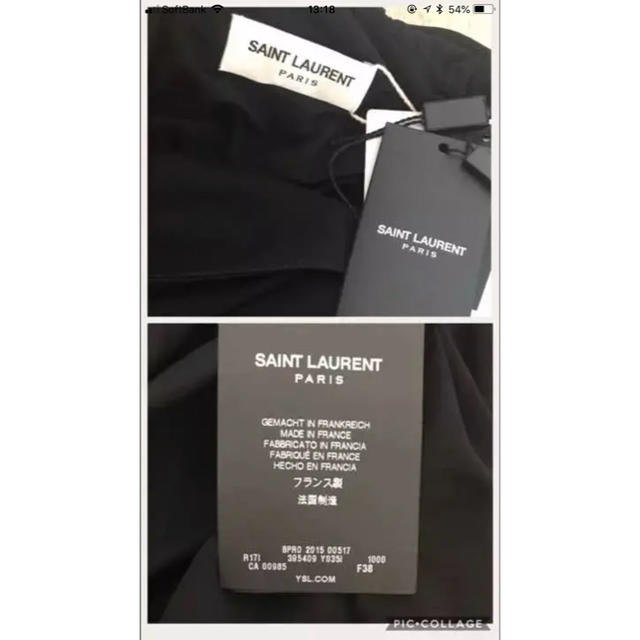 Saint Laurent(サンローラン)の専用！！サンローラン 美品 新作 ワンピース レディースのワンピース(ひざ丈ワンピース)の商品写真