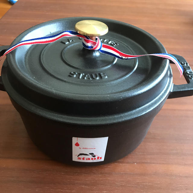 ストウブ ラウンド20cm ブラック新品 最終金額-