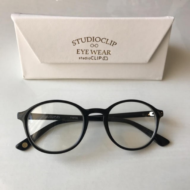 STUDIO CLIP(スタディオクリップ)のstudio clip だて眼鏡 黒 レディースのファッション小物(サングラス/メガネ)の商品写真