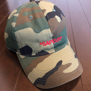 シュプリーム(Supreme)のsapeur アジャスター キャップ カモフラ サプール(キャップ)