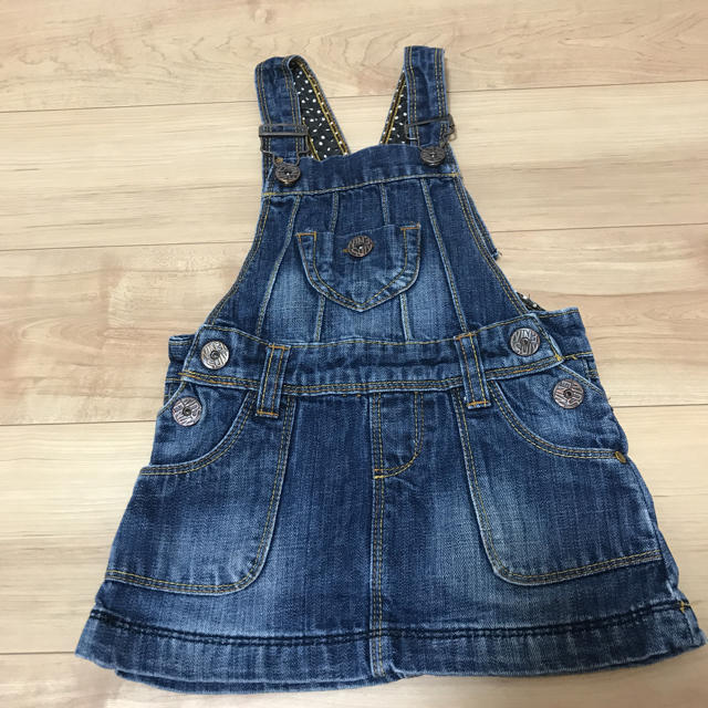 ZARA KIDS(ザラキッズ)のデニムサロペット♡ キッズ/ベビー/マタニティのキッズ服女の子用(90cm~)(ワンピース)の商品写真