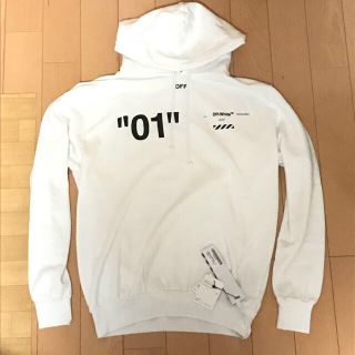 オフホワイト(OFF-WHITE)のS OFF WHITE FOR ALL 01 HOODIE オフホワイトパーカー(パーカー)