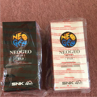 ネオジオ(NEOGEO)の新品 ネオジオミニパッド NEOGIO MINI コントローラ白2個セット(家庭用ゲーム機本体)