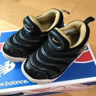 ナイキ(NIKE)の★NIKE★ナイキ ダイナモフリー ブラック×ゴールド！15㎝★(スニーカー)