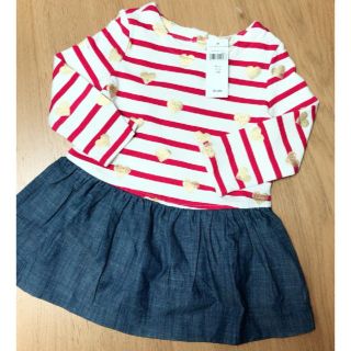 ベビーギャップ(babyGAP)のgap ボーダーワンピース(ワンピース)