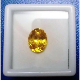 《GEM》☆シトリン(オーバルカット)  4.2ct  ケース付(その他)