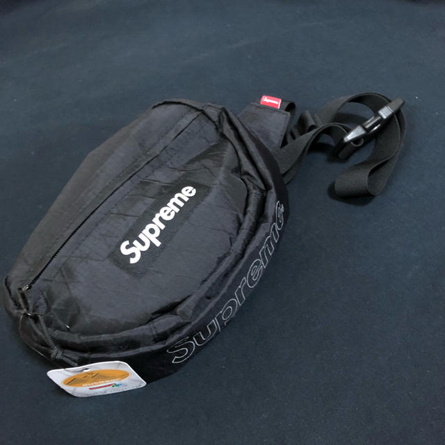 Supreme Waist Bag 18fw  ウエストバッグ  ブラックメンズ