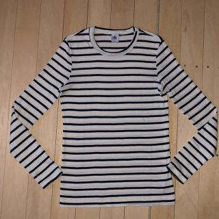 プチバトー(PETIT BATEAU)のプチバトー ボーダーカットソー(カットソー(長袖/七分))