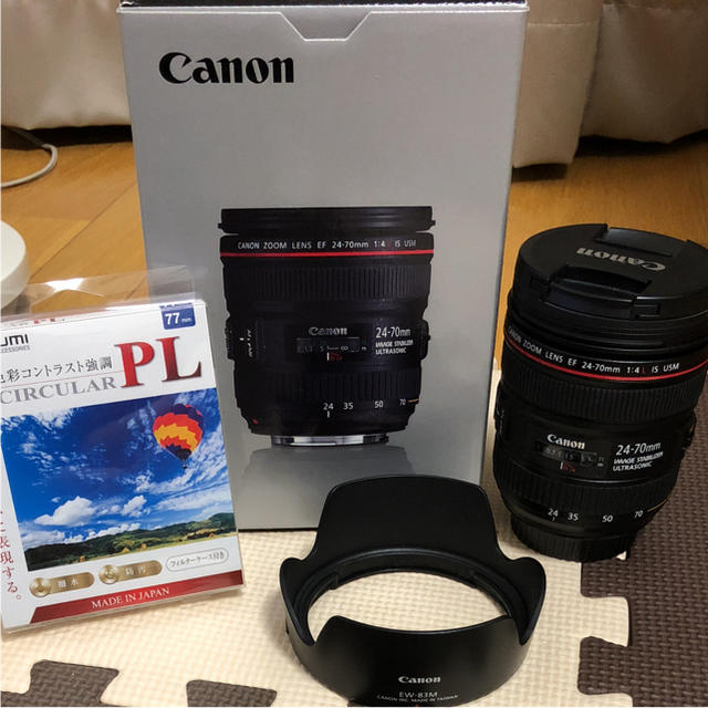 送料無料/新品】 EF24-70mm Canon - Canon f/4L USM IS レンズ(ズーム