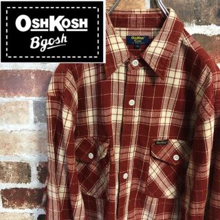 オシュコシュ(OshKosh)のOSHKOSH チェックシャツ 古着 レア オシュコシュ レトロ(シャツ)