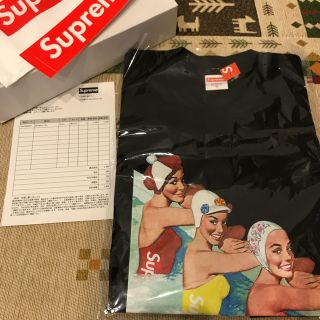 シュプリーム(Supreme)の込 Mサイズ Supreme Swimmers Tee 黒　ブラック tシャツ(Tシャツ/カットソー(半袖/袖なし))