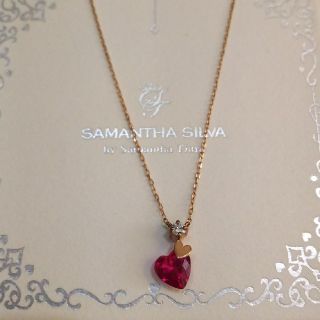 サマンサシルヴァ(Samantha Silva)のかりんとう様専用 サマンサシルヴァ シンセティックルビー ネックレス(ネックレス)