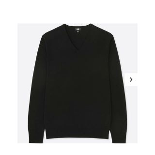 ユニクロ(UNIQLO)のUNIQLO／コットンカシミヤVネックセーター メンズ(ニット/セーター)