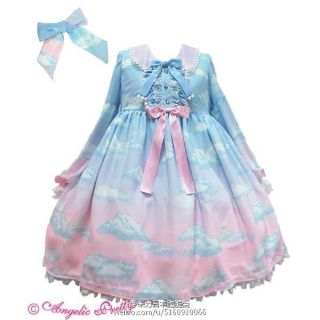 アンジェリックプリティー(Angelic Pretty)のmisty sky☆グラデーションカラー(ひざ丈ワンピース)