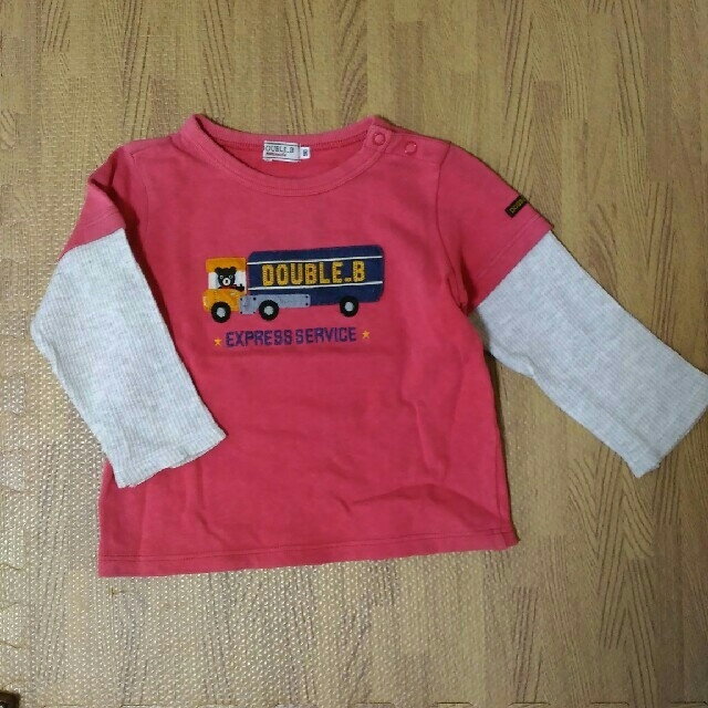 DOUBLE.B(ダブルビー)の☆最終価格☆DOUBLE.B　長袖Tシャツ  キッズ/ベビー/マタニティのキッズ服男の子用(90cm~)(Tシャツ/カットソー)の商品写真