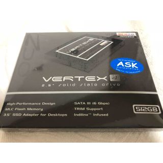 サムスン(SAMSUNG)のOCZ Vertex 4シリーズ 2.5インチ SSD 512GB 新品未開封品(PCパーツ)