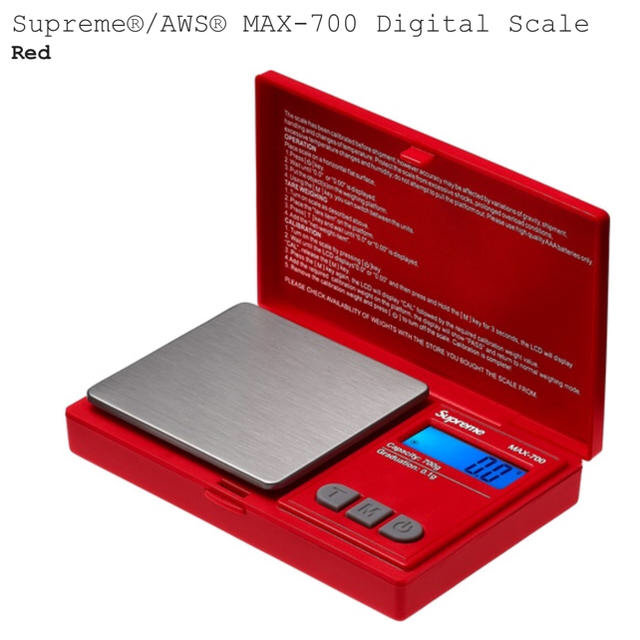 Supreme(シュプリーム)のSupreme AWS® MAX-700 Digital Scale インテリア/住まい/日用品のキッチン/食器(その他)の商品写真