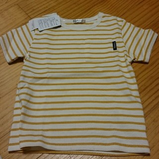 フタフタ(futafuta)の黄色ボーダーTシャツ(Tシャツ/カットソー)