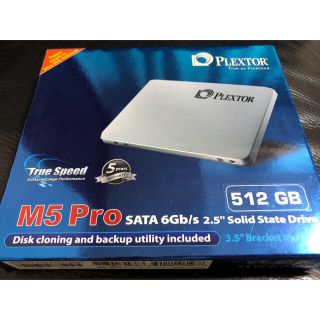 Plextor プレクスター M5 Pro 2.5インチSSD 512GB 新品(PCパーツ)