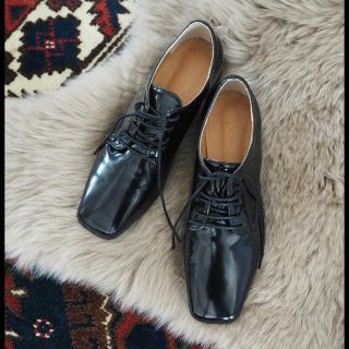 トゥデイフル(TODAYFUL)のレースアップフラットシューズsize37(ローファー/革靴)