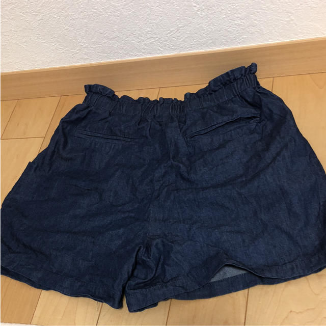 ehka sopo(エヘカソポ)のデニム風ショートパンツ レディースのパンツ(ショートパンツ)の商品写真