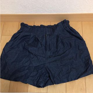 エヘカソポ(ehka sopo)のデニム風ショートパンツ(ショートパンツ)