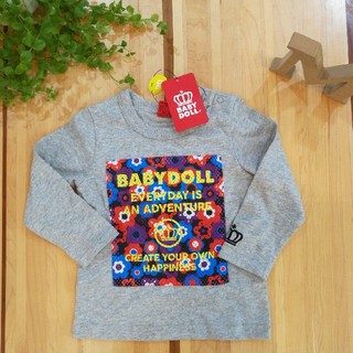 ベビードール(BABYDOLL)の新品　サイズ90ベビードールロングTシャツ(Tシャツ/カットソー)